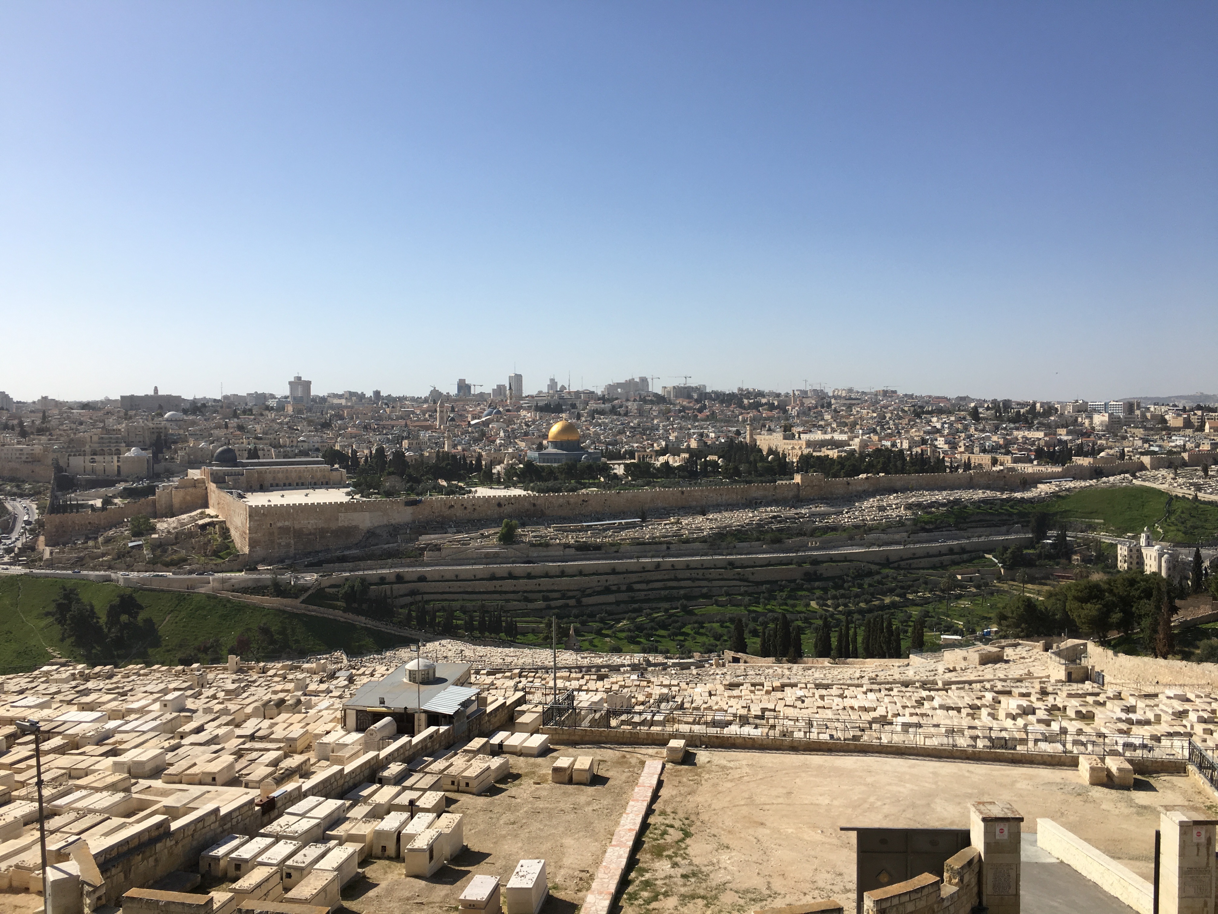 Ausblick auf die Altstadt von Jerusalem